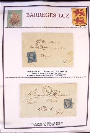 Collection d'exposition de 76 lettres sur les HAUTES