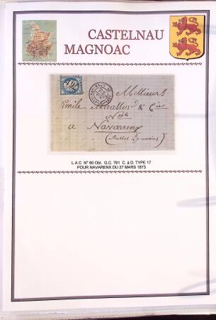 Collection d'exposition de 76 lettres sur les HAUTES