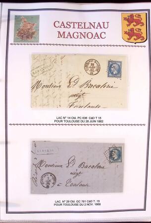 Collection d'exposition de 76 lettres sur les HAUTES