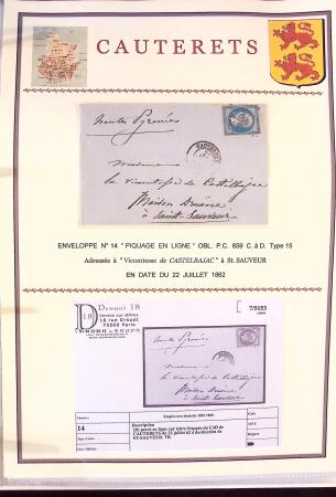 Collection d'exposition de 76 lettres sur les HAUTES