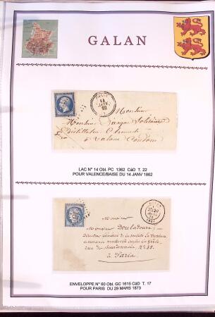 Collection d'exposition de 76 lettres sur les HAUTES