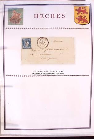 Collection d'exposition de 76 lettres sur les HAUTES