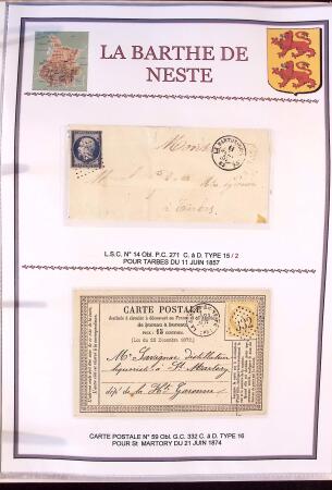 Collection d'exposition de 76 lettres sur les HAUTES