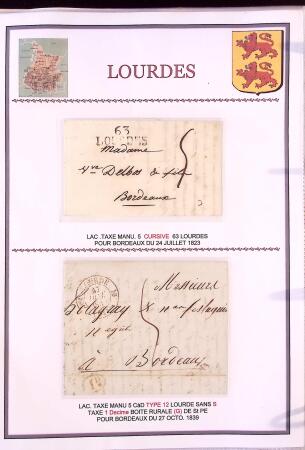 Collection d'exposition de 76 lettres sur les HAUTES