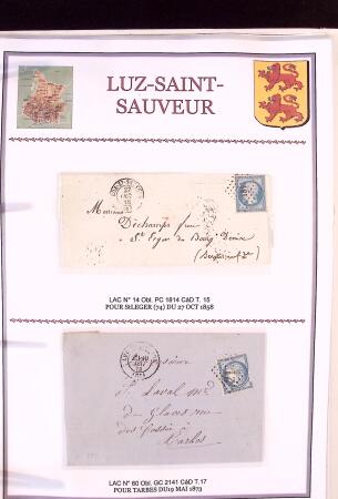 Collection d'exposition de 76 lettres sur les HAUTES