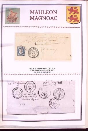 Collection d'exposition de 76 lettres sur les HAUTES
