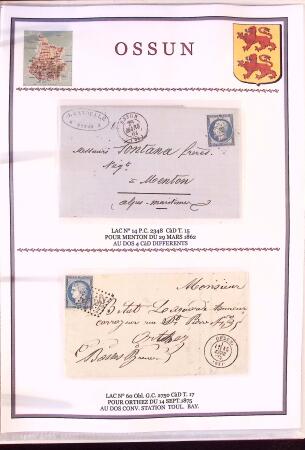 Collection d'exposition de 76 lettres sur les HAUTES