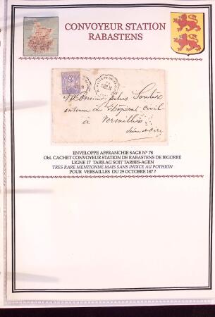 Collection d'exposition de 76 lettres sur les HAUTES
