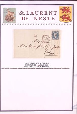 Collection d'exposition de 76 lettres sur les HAUTES