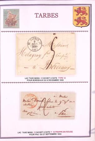 Collection d'exposition de 76 lettres sur les HAUTES