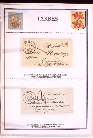 Collection d'exposition de 76 lettres sur les HAUTES