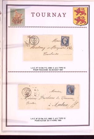 Collection d'exposition de 76 lettres sur les HAUTES
