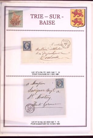 Collection d'exposition de 76 lettres sur les HAUTES