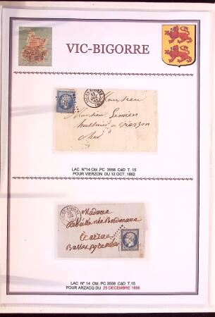Collection d'exposition de 76 lettres sur les HAUTES
