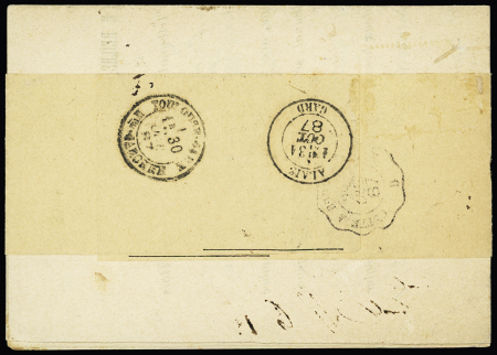 N°90 + 97 OBL CAD ondulé bleu à pont "Alais Gard"