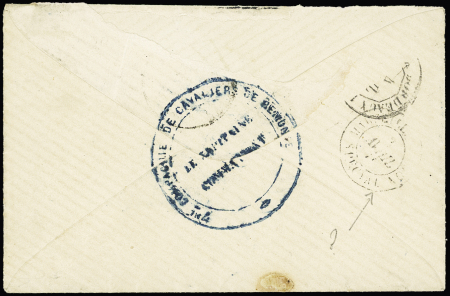 LST   avec CAD T17 "Mostaganem Algérie" (1876) +