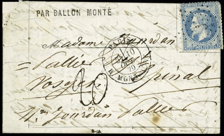 N°29B OBL   étoile 0 + CAD " Paris R. Montaigne"
