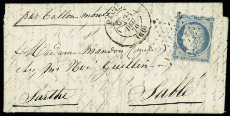 N°29B OBL   étoile 0 + CAD " Paris R. Montaigne"