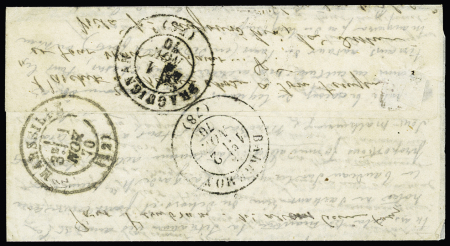 N°37 OBL   étoile 2 + CAD "Paris R. St Lazare" (19