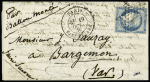 N°37 OBL   étoile 2 + CAD "Paris R. St Lazare" (19