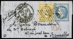N°28 + 29 OBL étoile 4 + CAD "Paris R. d'Enghien"