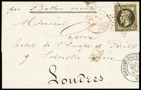 N°30 OBL   étoile 12 + CAD "Paris Bt Beaumarchais"