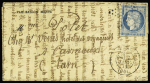 N°37 OBL étoile muette + CAD "Paris (60)" (7 janv