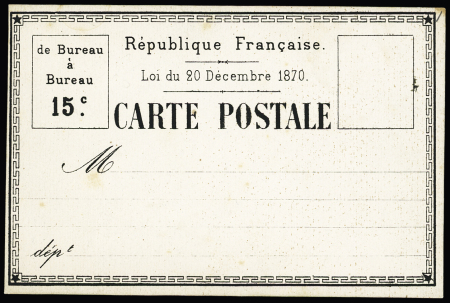 Essai   de CP à 15c avec date arronée "loi du 20
