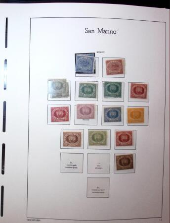 1877-1950, Chiefly mint collection of San Marino in