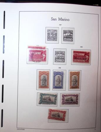 1877-1950, Chiefly mint collection of San Marino in