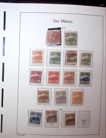 1877-1950, Chiefly mint collection of San Marino in