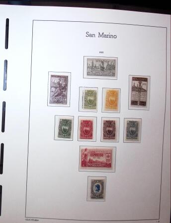 1877-1950, Chiefly mint collection of San Marino in