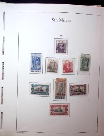 1877-1950, Chiefly mint collection of San Marino in
