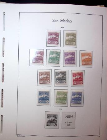 1877-1950, Chiefly mint collection of San Marino in