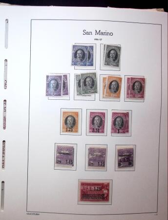 1877-1950, Chiefly mint collection of San Marino in