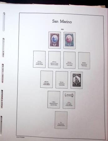 1877-1950, Chiefly mint collection of San Marino in