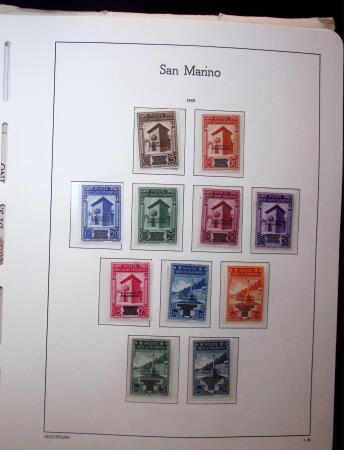 1877-1950, Chiefly mint collection of San Marino in