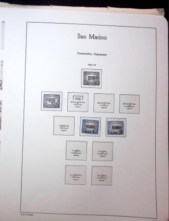 1877-1950, Chiefly mint collection of San Marino in