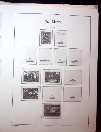 1877-1950, Chiefly mint collection of San Marino in