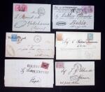 1855-80, Lot of ten classic covers including two Papal