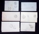 1855-80, Lot of ten classic covers including two Papal
