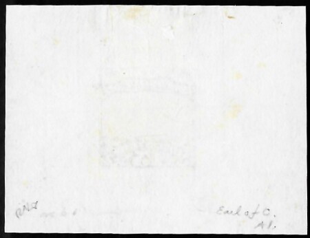 1869 Landing of Columbus 15c, type I, die proof of