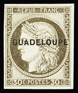 N° 12 30c brun, SUP, R (tirage 1780)