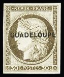 N° 12 30c brun, SUP, R (tirage 1780)