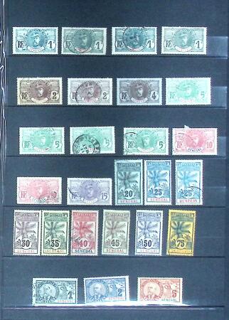 1906 Palmier-Faidherbe-Ballay 5 séries de Poste, plus