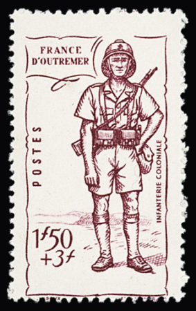 N° 88 1f50 +3f lilas, variété sans nom de territoire