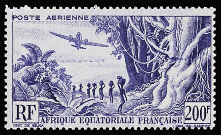 Poste aérienne n° 52B (Maury) 50f variété violet