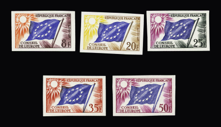 N°17/21 Conseil de l'Europe, non dentelés, neuf sans