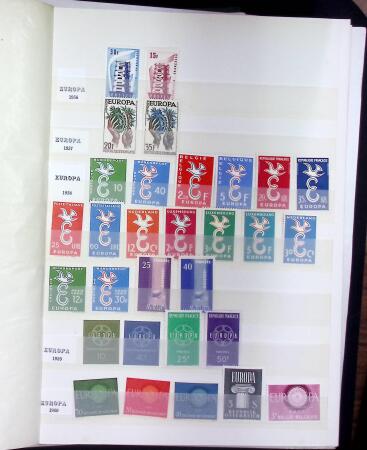 1956-1995 Collection EUROPA CEPT en 2 albums Yvert,