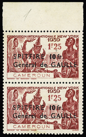 N° 245a et 246a en paire tenant à normal, **, gomme